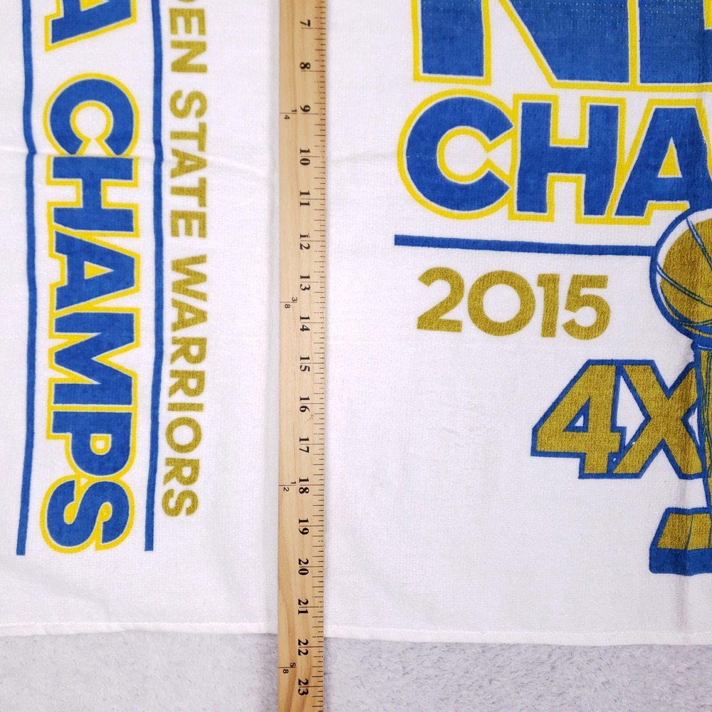 WinCraft NBA Golden State Warriors 2015 Champs Towel 4X Collector Locker Room - Picture 7 of 10